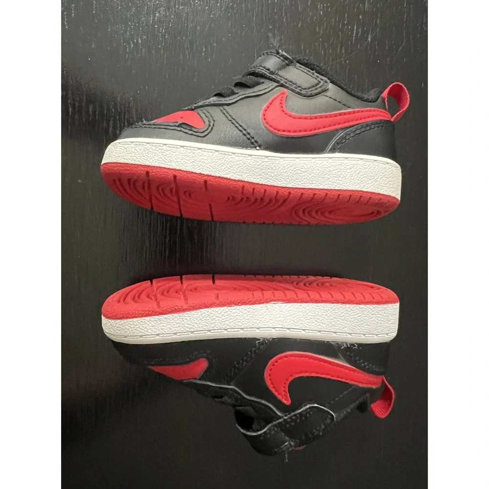 Nike Court Borough Low Recraft TD Toddler Shoes Size 5C Red Black‎ BQ5453-007